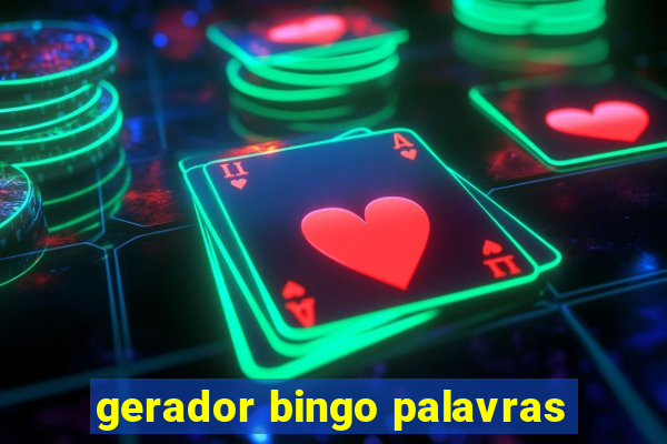 gerador bingo palavras