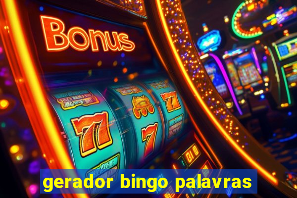 gerador bingo palavras