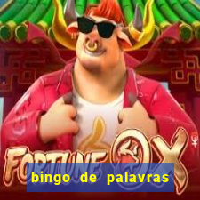 bingo de palavras de natal